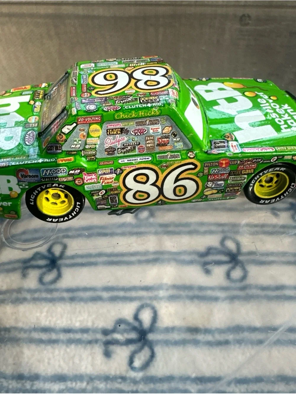 Disney Pixar Cars Chick Hicks #86 htB Hostile Takeover Bank Diecast Car Clean